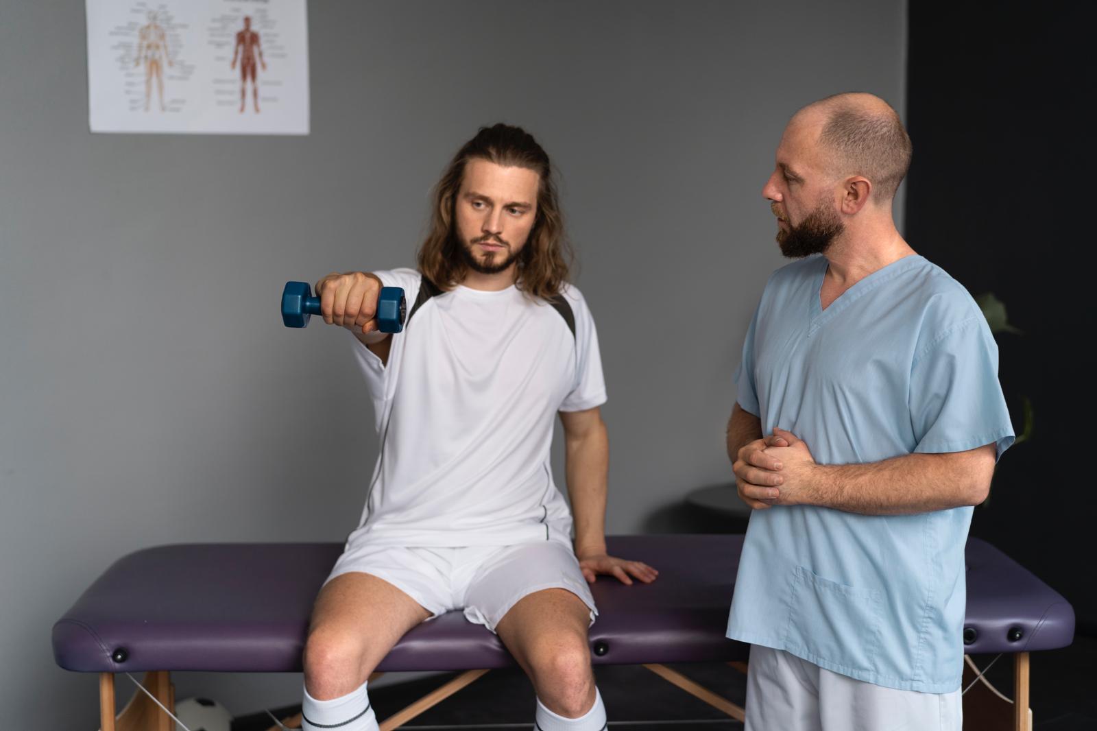 photo shows strengthening exercise