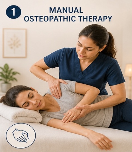Therapist Performing Manual Osteopathic Therapy