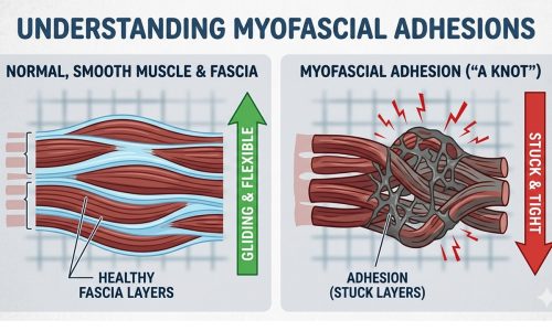 Image illustrate myofascial adhesions before and after cupping treatment remarkable improvement can be seen at prairieosteopath clinic Regina SK