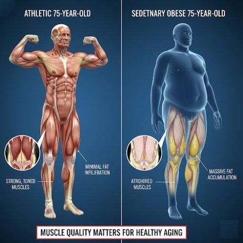 Photo shows strong Vs. Weak Muscles